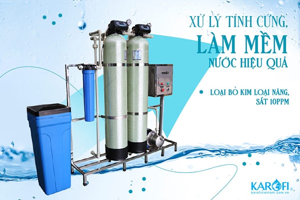 hệ thống lọc tổng đầu nguồn 2 cột lọc karofi ktf 332c