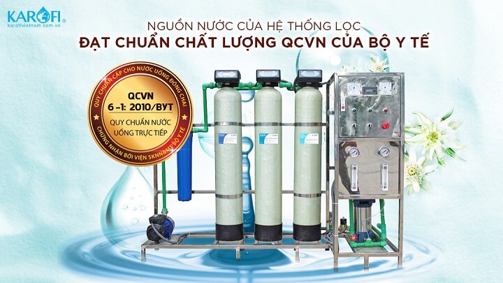 Tiêu chuẩn máy lọc nước công nghiệp 150l/h