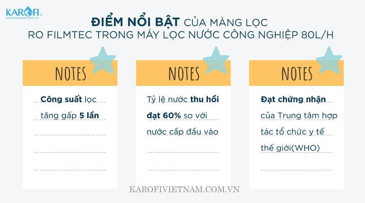 máy lọc nước karofi công suất lớn 80l/h