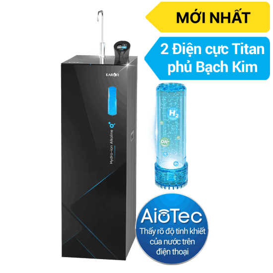 Máy lọc nước Hydro-ion kiềm Karofi KAE-S68 - 12 lõi lọc